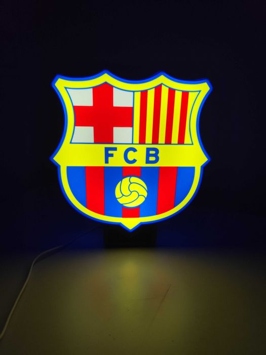 3д лампа FC Barcelona