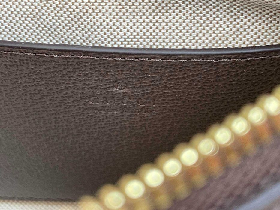 Гучи Бежова Canvas Чанта Ophidia За Рамо Оригинална Кожа Синджир Gucci