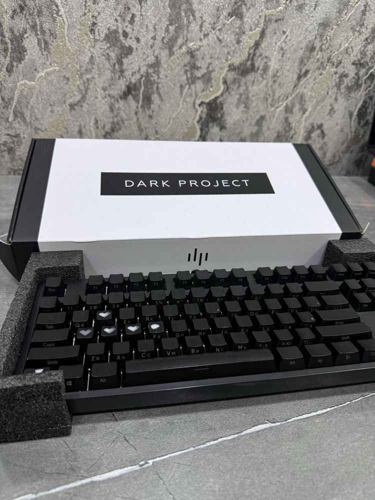 Клавиатура Dark Project KD87A — отличное состояние, side print