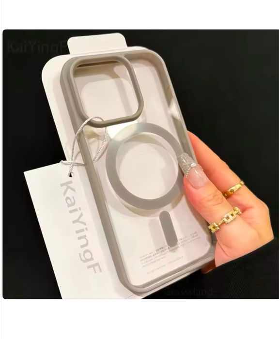 Husa Iphone 15/16/16E PRO MAX PLUS Cerc Magnetic Rama Colorata
