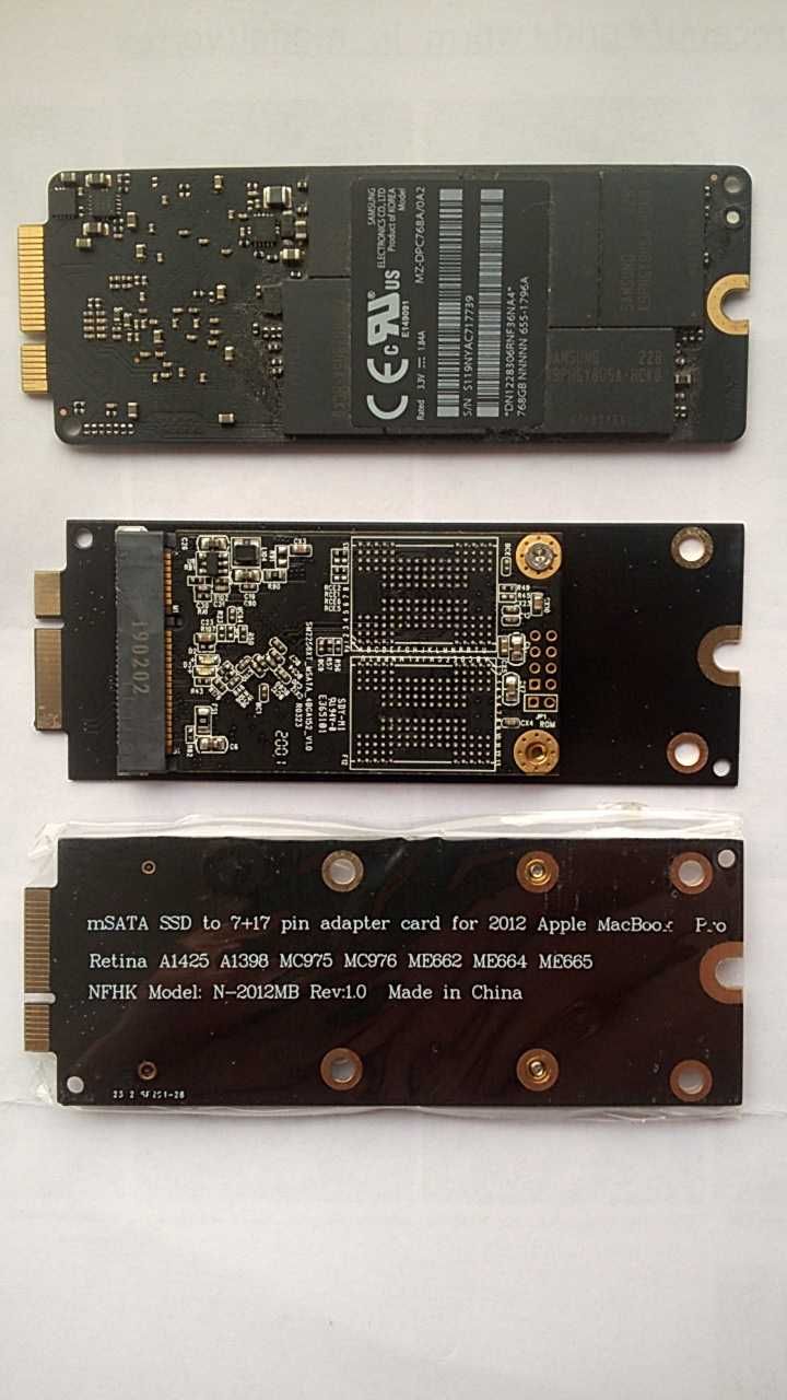НОВ много по-БЪРЗ SSD 1 TB за MacBook Pro Retina A1425, A1398, MC976