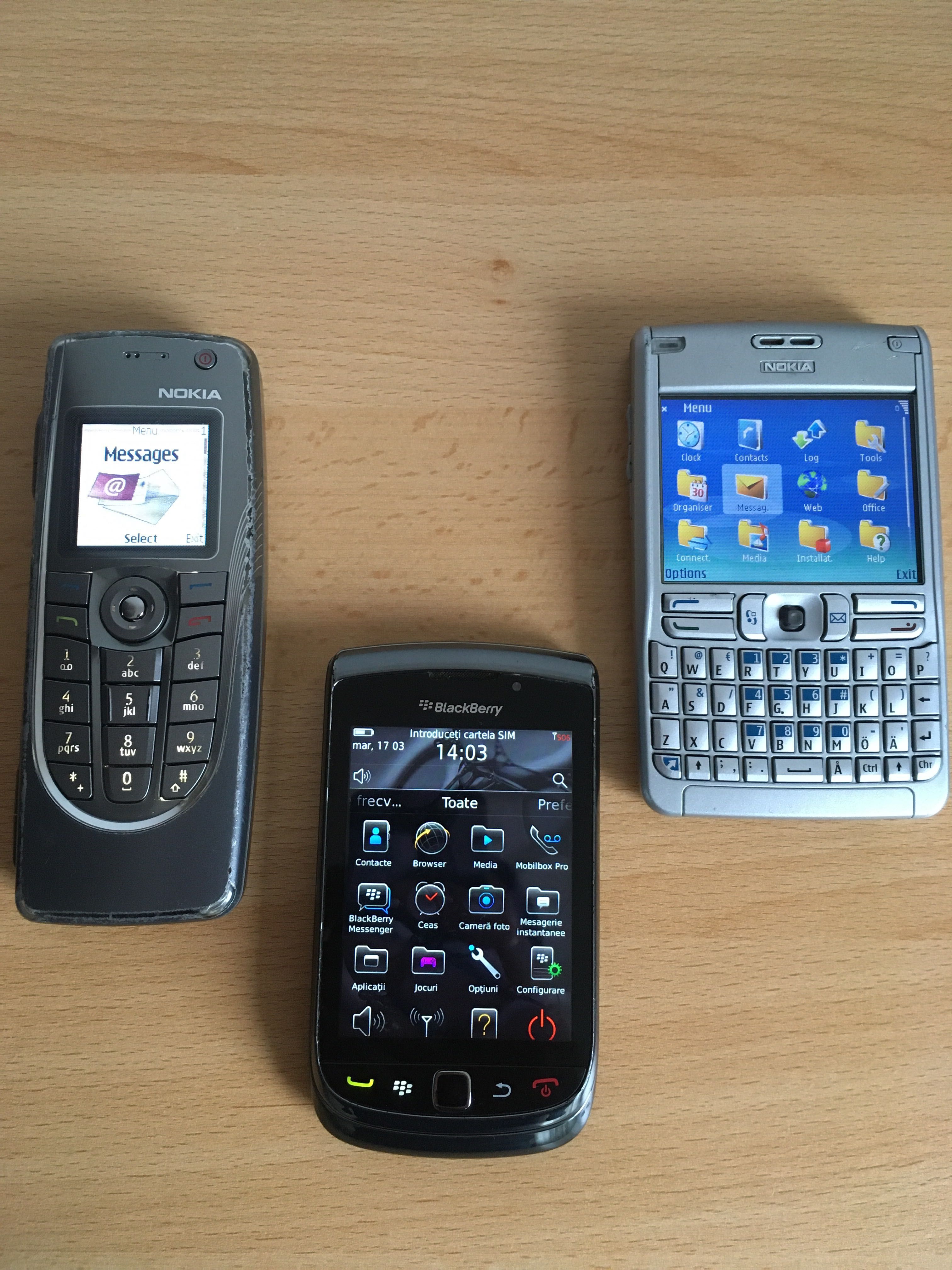 Nokia 9300i, E61, BlackBerry