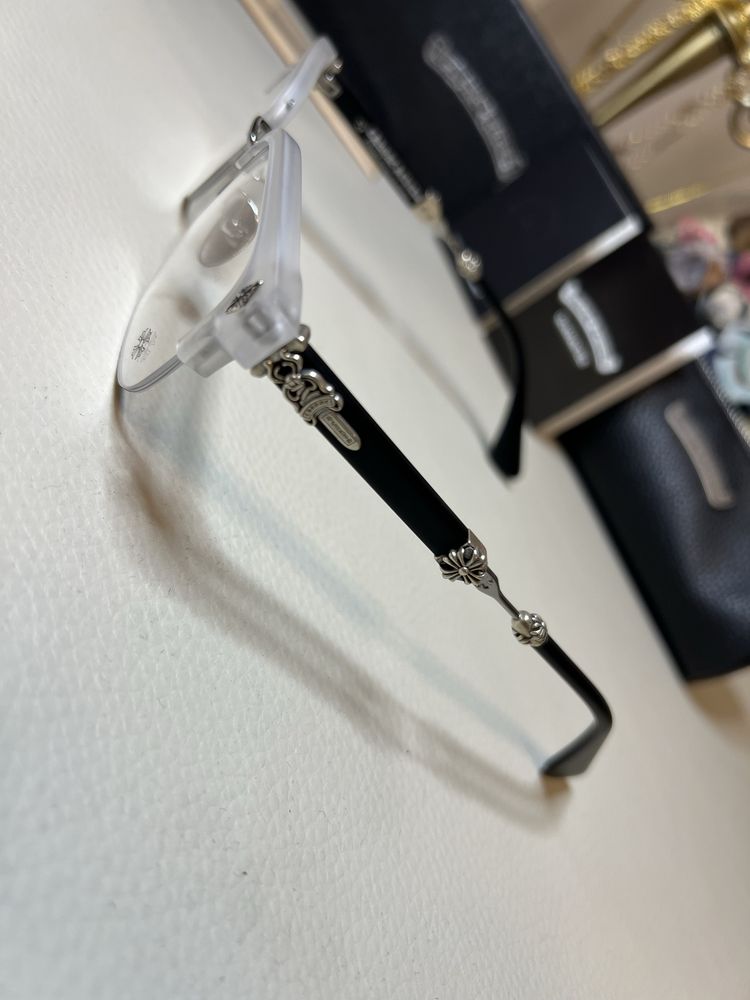 Chrome Hearts Evagilist 925 argin pur rame de ochelari noi