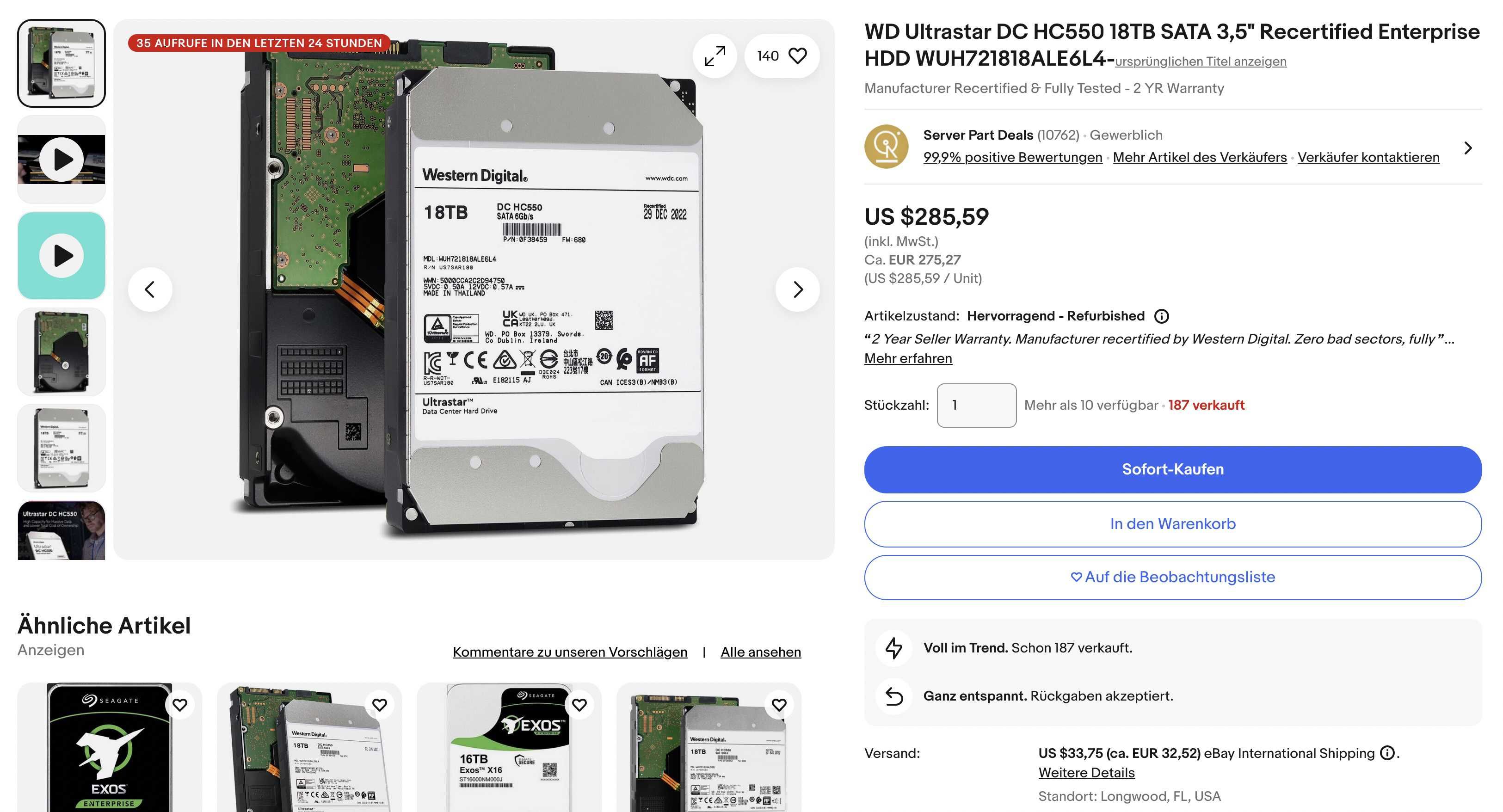 Synology DS124 1 x 2 TB HDD WD HC550, sigilat, garantie.