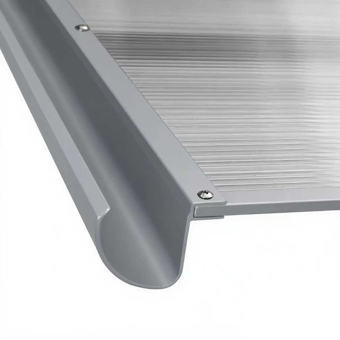 Copertină BODO PRO Alu cu jgheab + Policarbonat  120x90-160x90