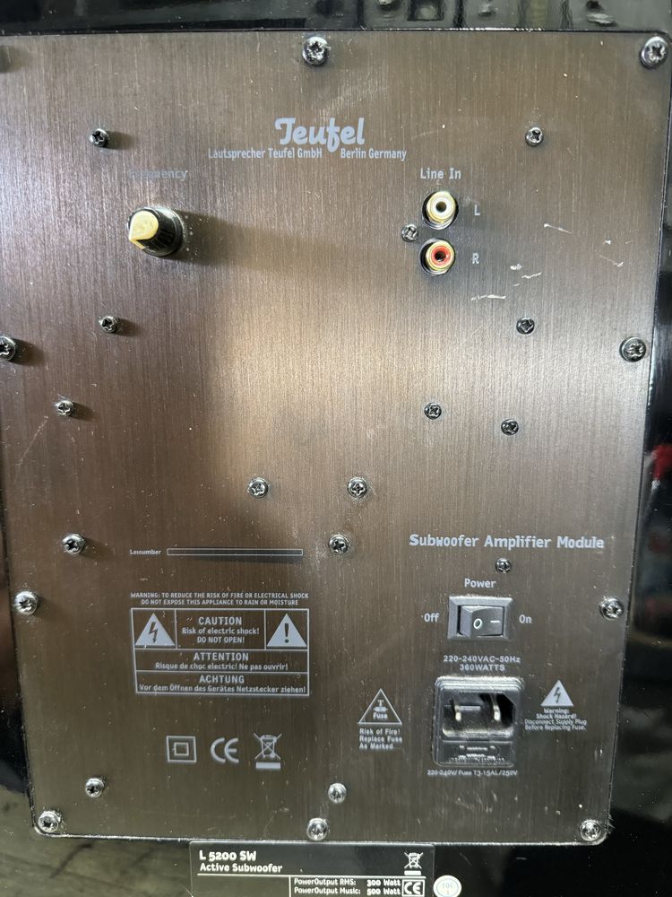 Teufel L-5200 Дистанционно .Мощен Активен субуфер