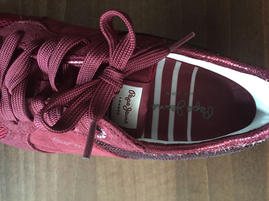 Спортни червени обувки Pepe Jeans London 39 номер