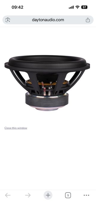 Dayton Ultimax II 15” сабвуфер 15 дюймов