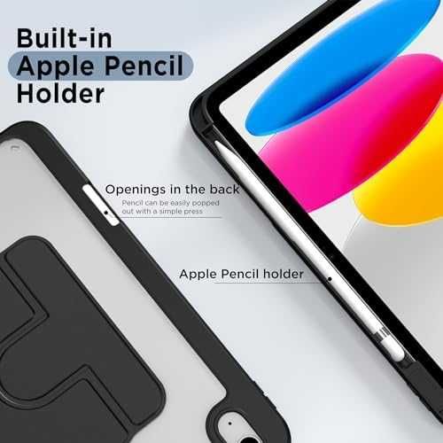 Нов Здрав Калъф кейс за таблет iPad A16 2025/2022 360° PU Кожа Стойка