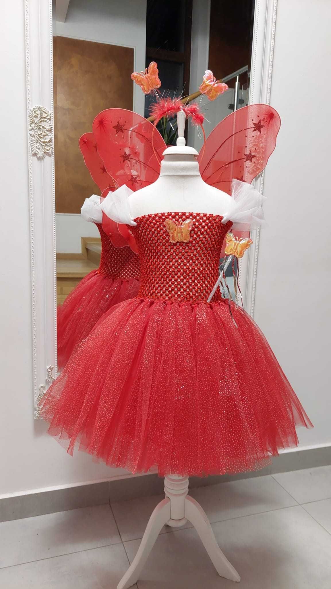 Rochita TUTU Zana Fluturas Fluture Libelula Carnaval Serbare Cadou