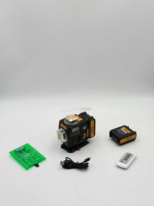 Лазерный уровень 4D UBAY UB-4E2 | Зелёный луч | 100 м | Bluetooth
