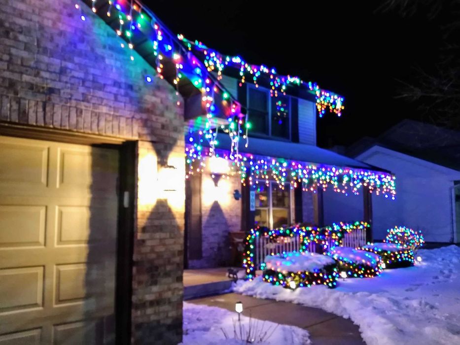 Професионални коледни външни лампички 3м х30-50см 120 диода флаш ефект