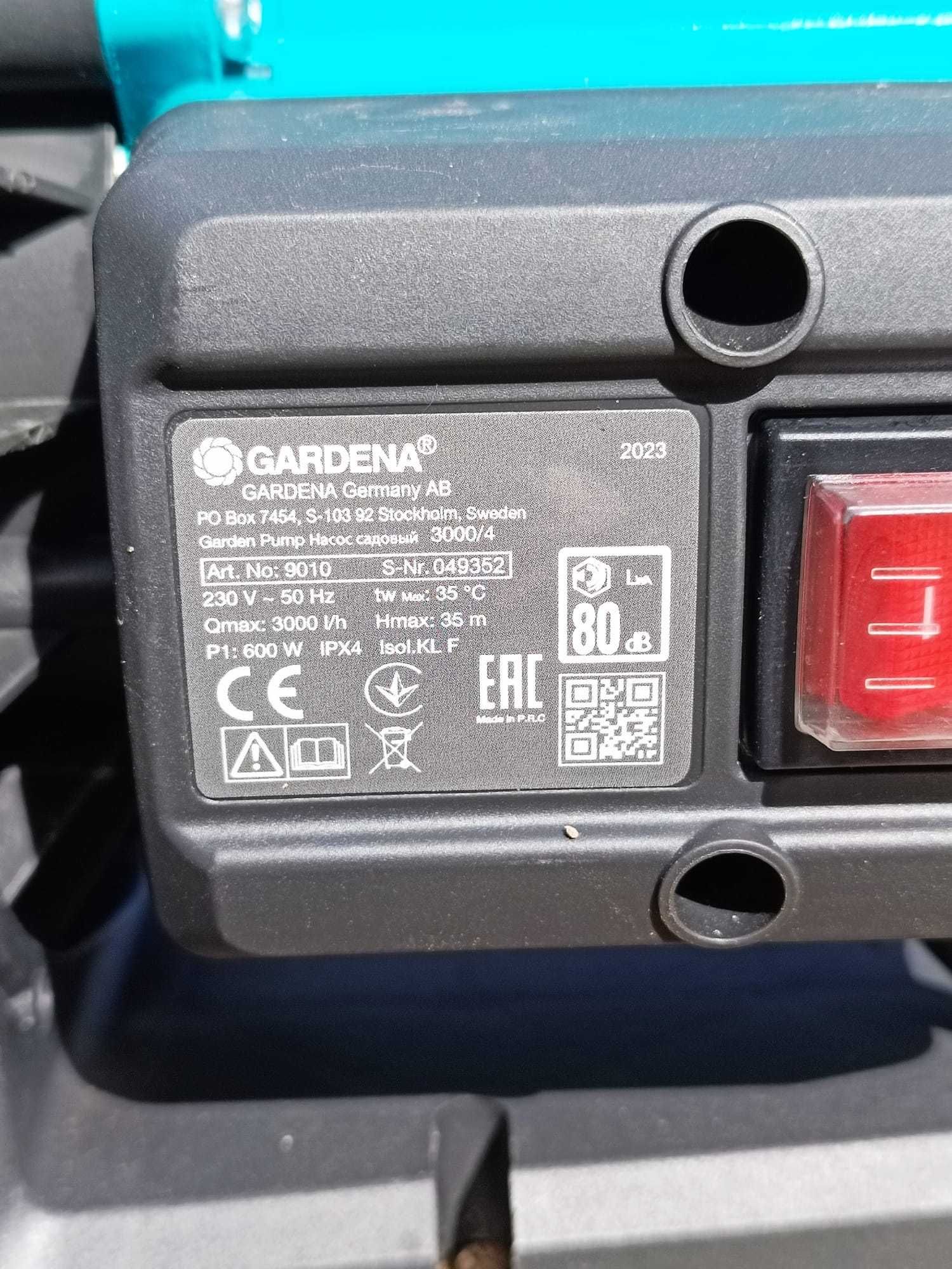 Градинска помпа Gardena 3000/4, 600 W, 3.5 бара