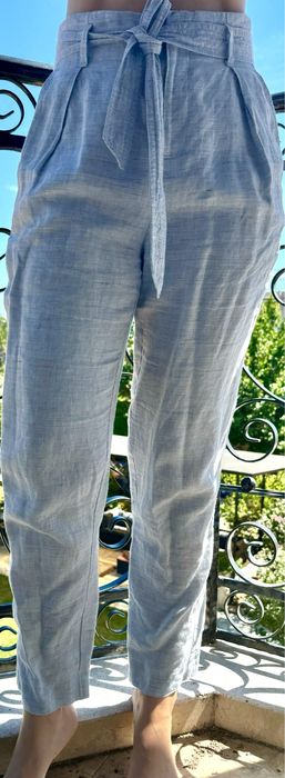 Светло син дамски ленен костюм Tommy Hilfiger