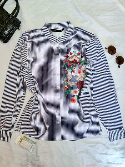 Дамска риза с бродерия, М размер, Zara, 20лв