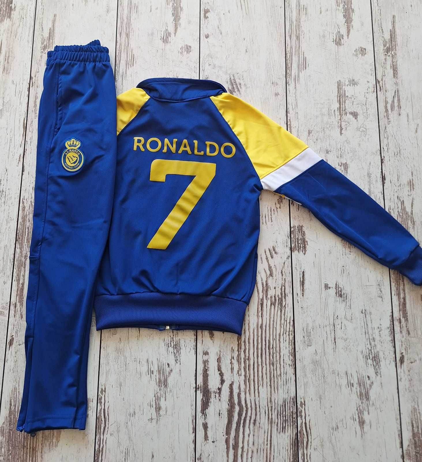 Жълт Детски екип Роналдо Ал Насър Син 2025г Ново Комплект деца CR7