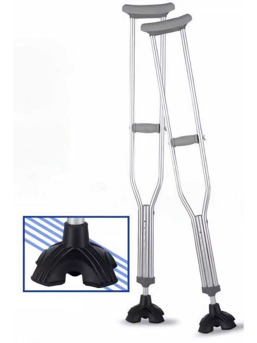 Костыль подмышечные с четырьмя ножками  AX-08