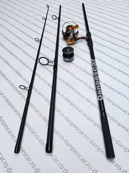 SET CRAP Lanseta 3,30m KOMODO 3,75LBS SI Mulineta WIND BLADE MA6000