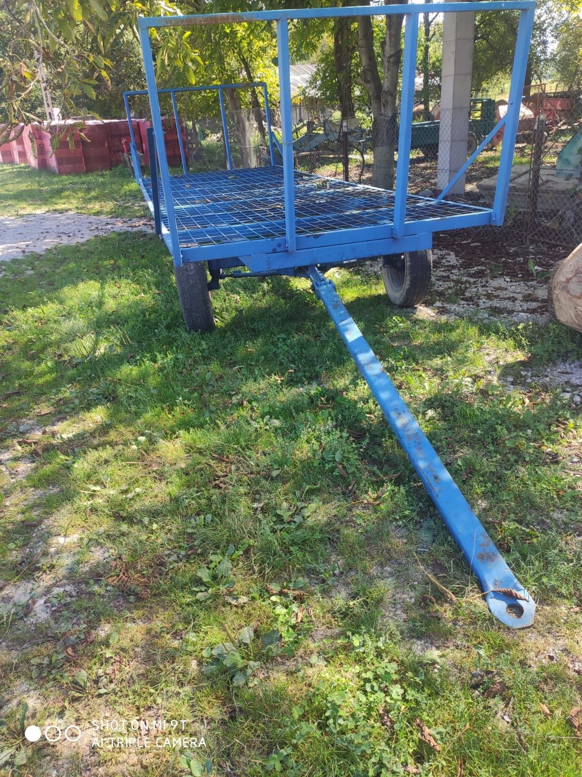 Trailer, platforma baloți ,fan