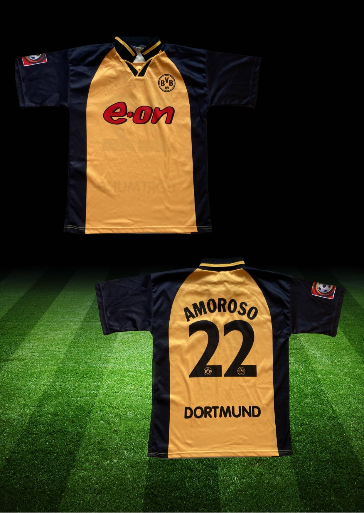Тениска за Футбол BVB Dortmund Amoroso 22 ретро 2001/03