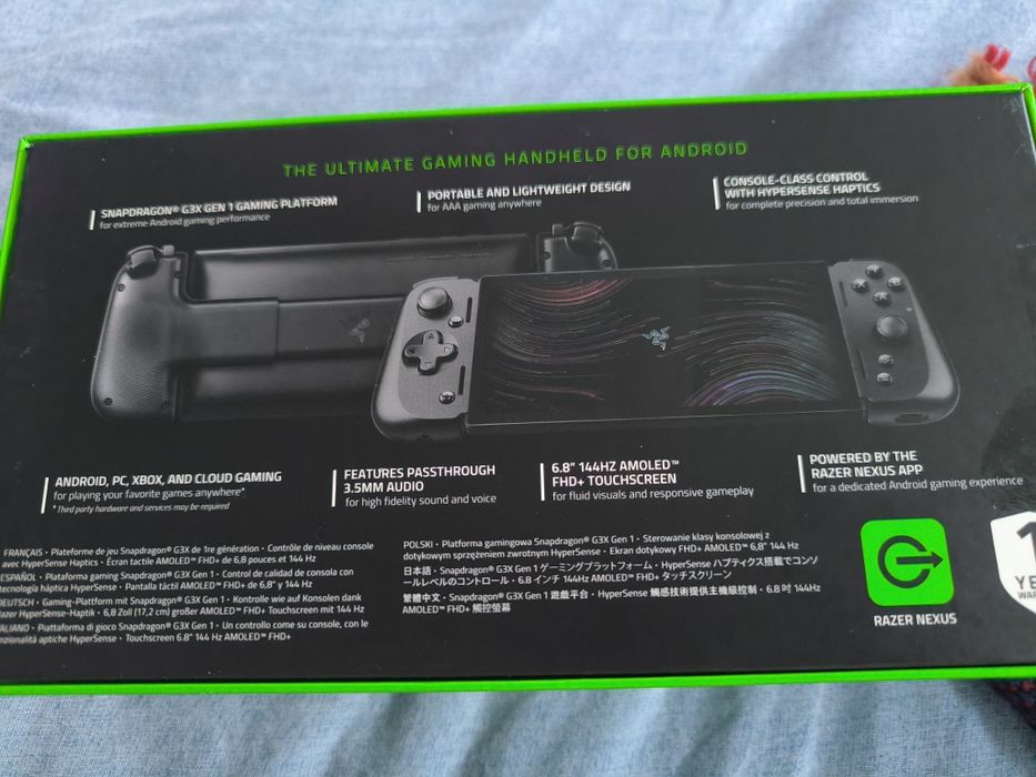 Игрова конзола Razer edge Android 128gb/144Hz в почти ново състоянuе