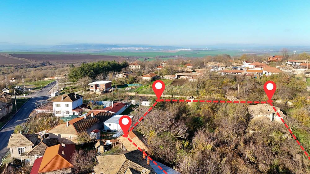 Дворно място с стара къща в с. Кюлевча 1971кв.м.