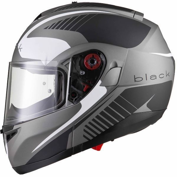 Casca Moto FlipUp Black Optimus SV Tour Max – Negru/Alb/Gri Mat S