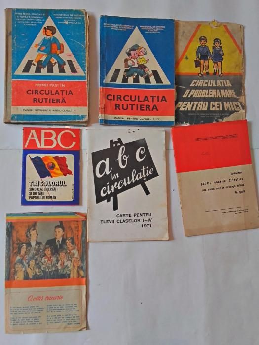 Carti vechi de circulatie rutiera,manuale vechi-colectie,11reviste ABC
