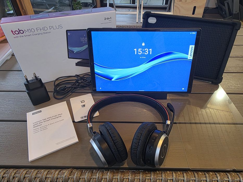 Tableta Lenovo Tab M10 FHD Plus 4GB/128GB  + căști Jabra Evolve 65SE
