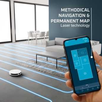 Нова прахосмукачка робот за сухо и мокро Rowenta RR8477WH