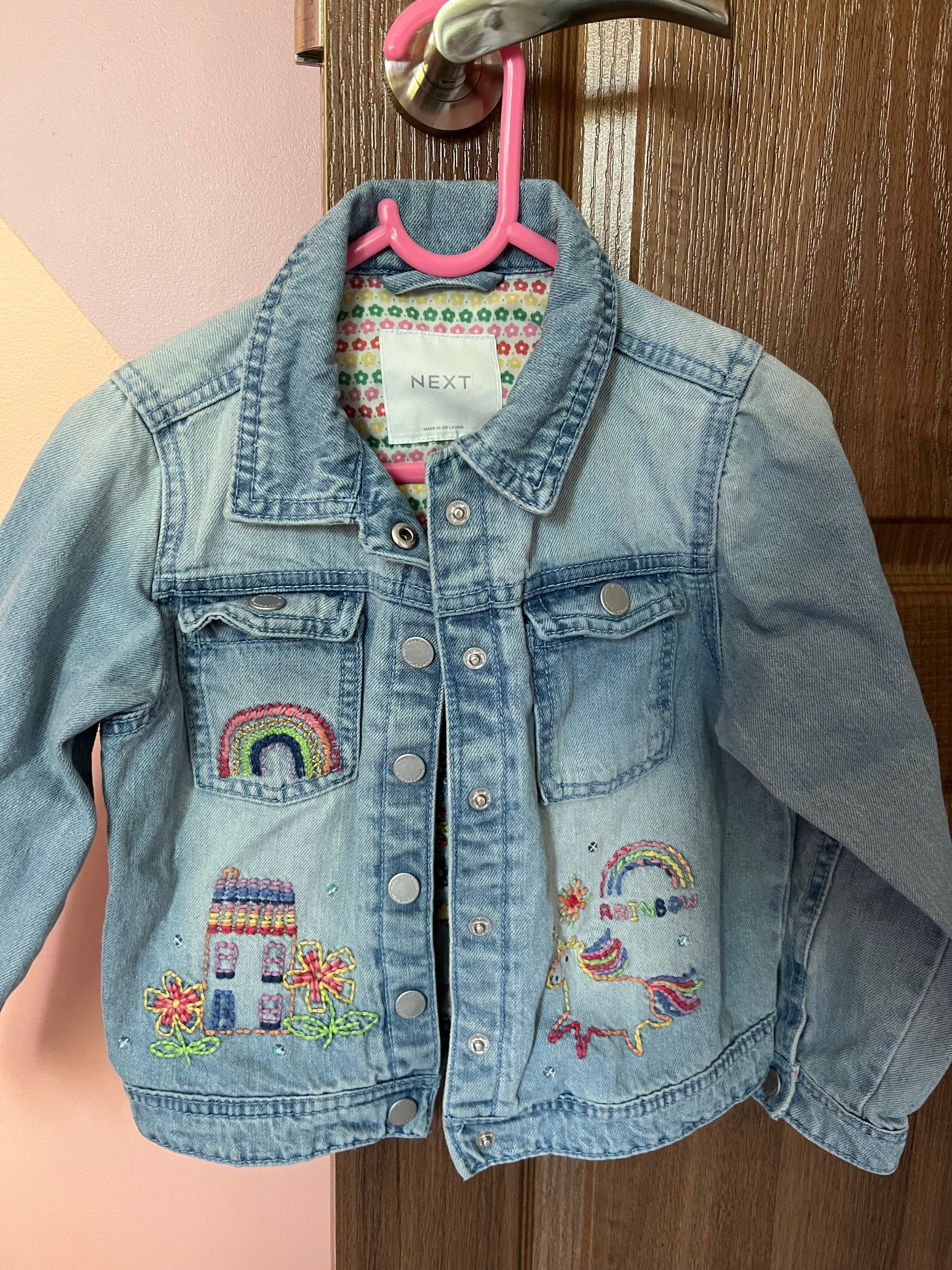 детски дънкови якета Next и Zara 116см. за момиче