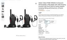 Walkie Talkie PT88E emisie receptie, stand incarcare , 16 canale
