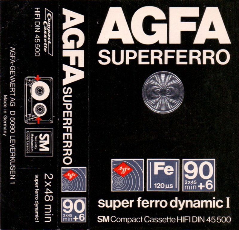 blank tape 15 Casete audio agfa super ferro dynamic noi