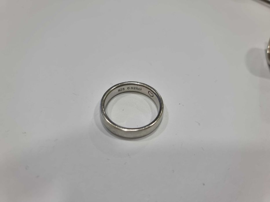 Сребърен пръстен с диамант