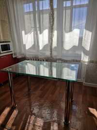 Стол стеклянный для кухни