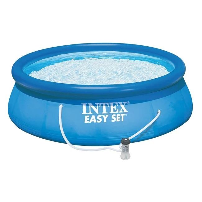 Басейн "Intex" с филтрираща помпа-244х61 см./басейн с надуваем ринг