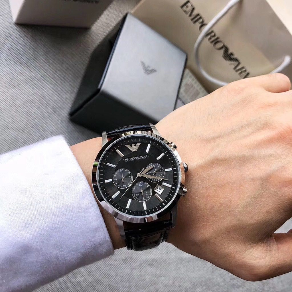 мъжки часовник Emporio Armani AR2447 Renato Classic Black -45%