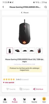 Mouse gaming Steelseries Rival 110 RGB