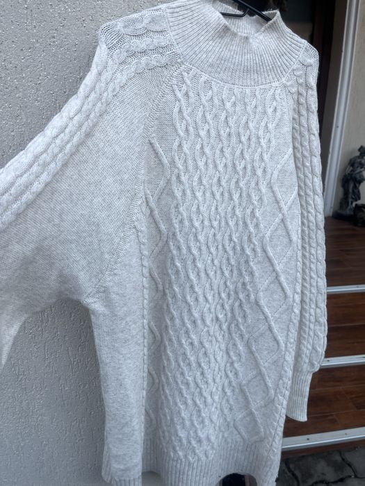 Rochie tricotatat crem