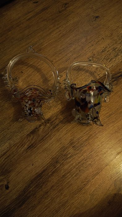 Set 2 coșulețe sticlă