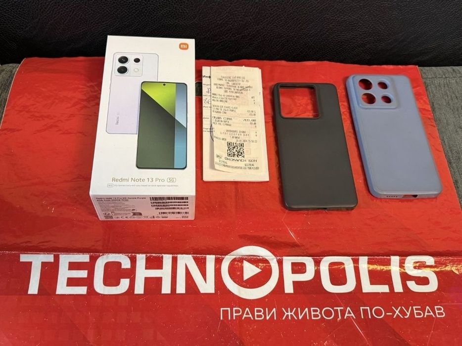 ***КАТО НОВ 256GB Redmi Note 13 Pro Гаранция Технополис 2026