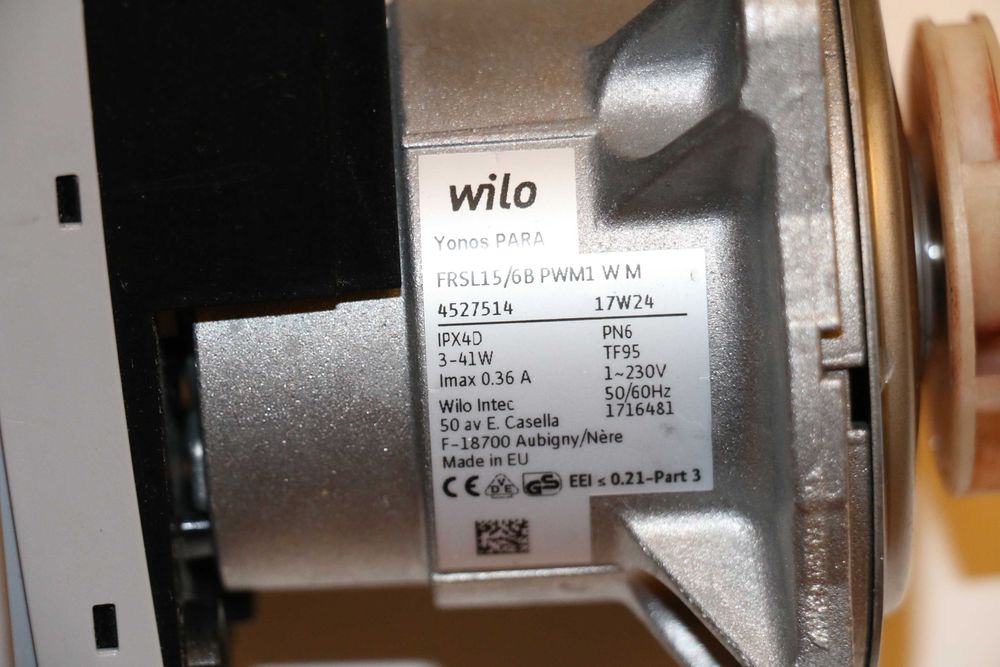 Pompa Wilo Yonos PARA FRSL15/6B PWM1 W M