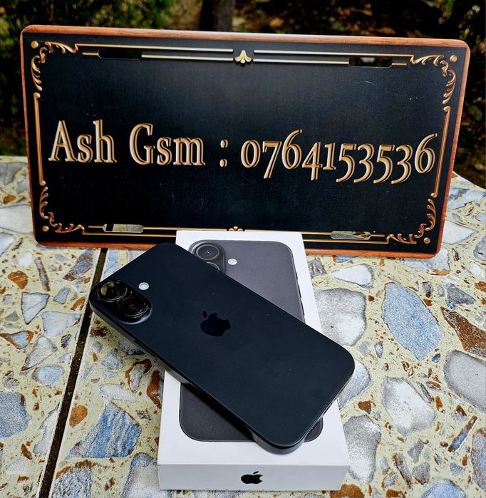 Iphone 16 black 128Gb, ca nou, in garantie