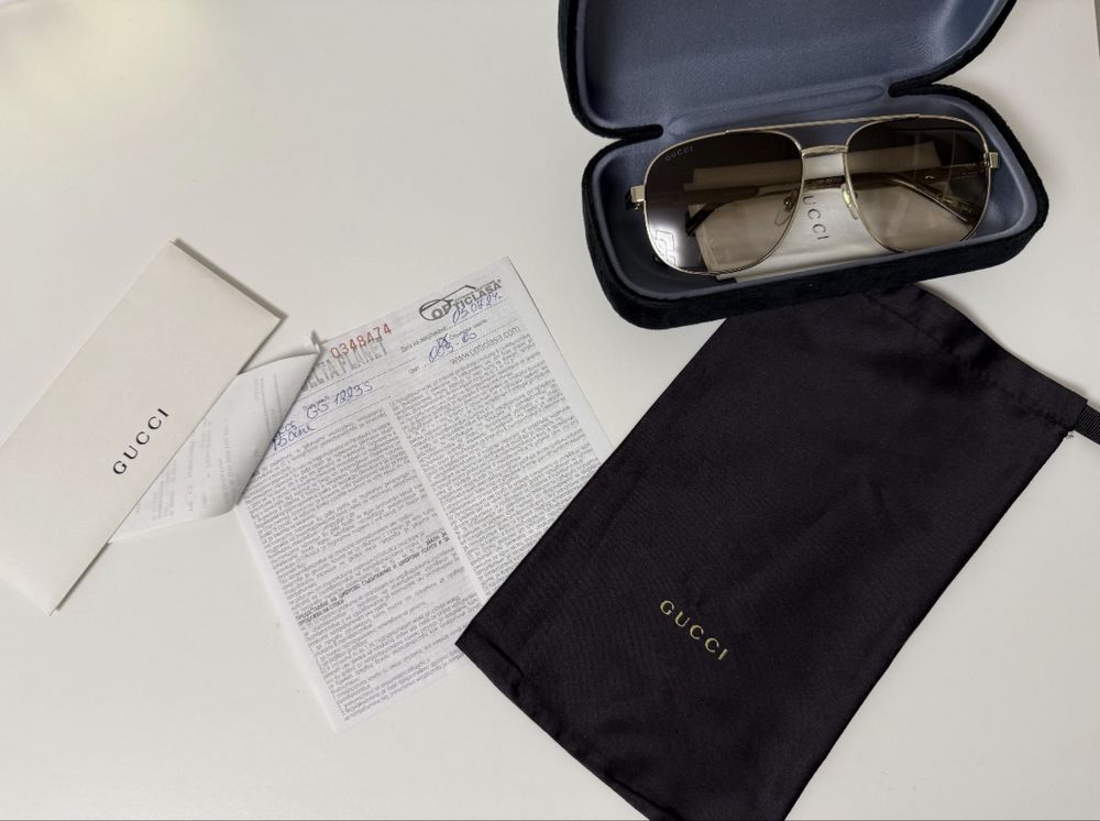 Очила Gucci GG1223S-003 Сертификат ГАРАНЦИЯ