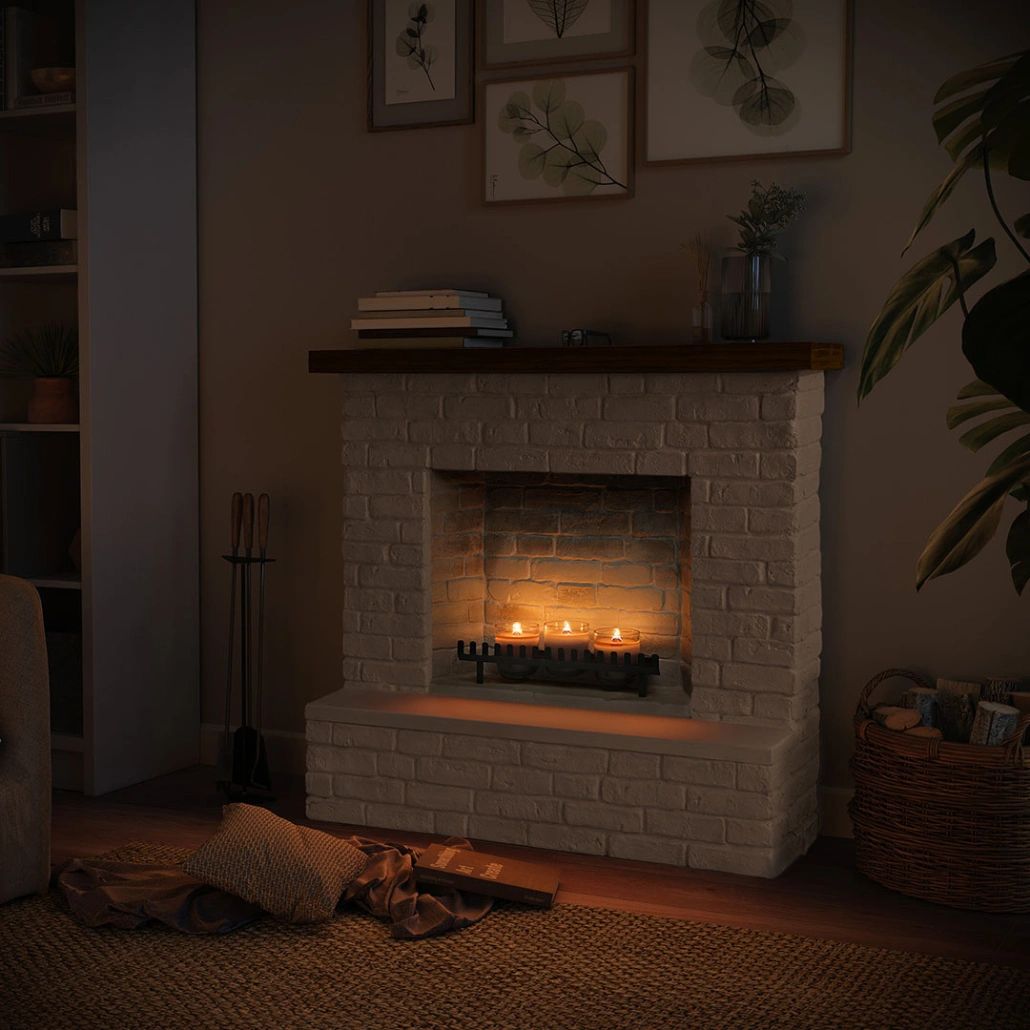 Rolf White semineu cu Lumanari ZenFlame
