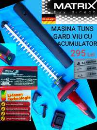 MAȘINA Tuns cu Acumulator MATRIX (Germania) 20 V 2 Ah Nouă - 295 Lei