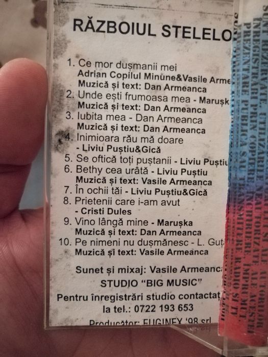 Caseta audio manele Războiul Stelelor