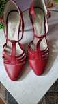 Pantofi roșii piele, casual,design elegant, pt serviciu sau dif. even.