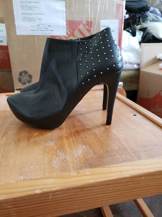 Mango обувки / боти естествена кожа, Нови