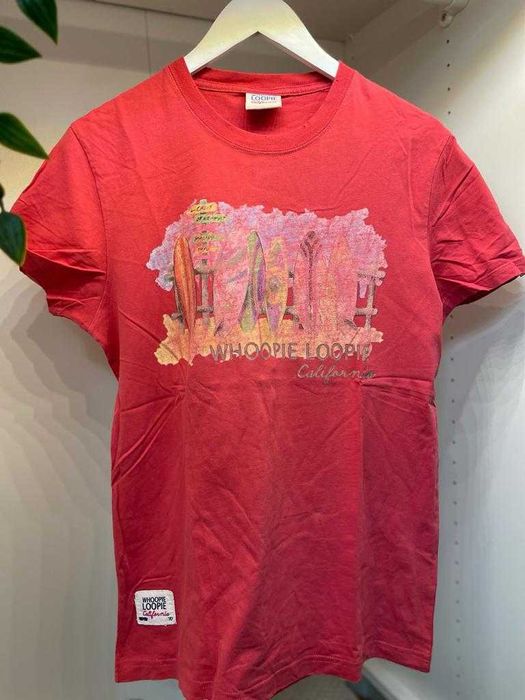 Tricou/T-Shirt, Whoopie Loopie California, Marimea M, Rosu/Portocaliu